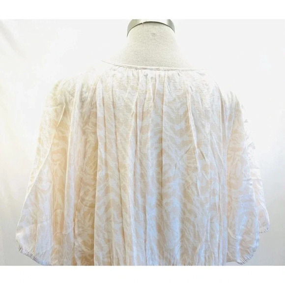 NWT NINE WEST Women Short Sleeve Full Length Lined Peach Boho Maxi Dress Size 4X - Picture 7 of 12